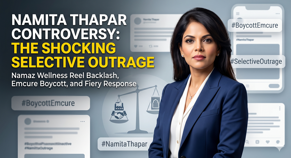 Namita Thapar controversy selective outrage wellness reel